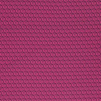 Preview: Baumwoll Druck Free Horses Steinbeck Kombi Schwarze Kreise auf Pink